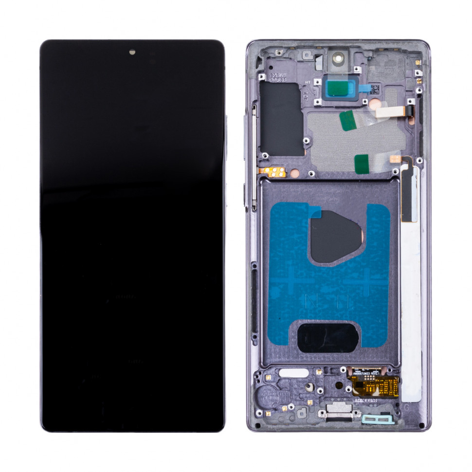 Дисплей с рамкой для Samsung N980F (Note 20) Черный OLED (Full Size)