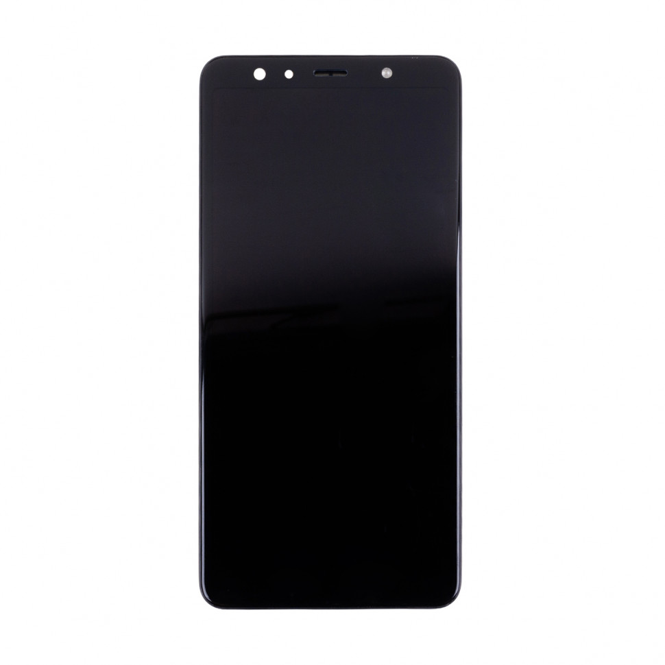 Дисплей с рамкой для Samsung A750F (A7 2018) Черный OLED
