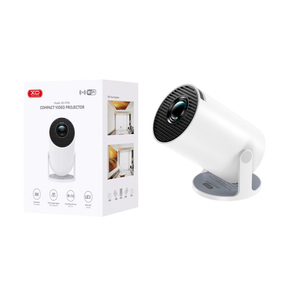 Проектор мини XO FF03 Android 720P Wi-Fi Белый