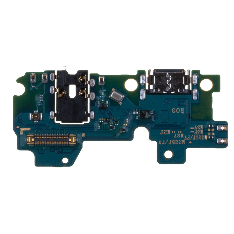 Шлейф для Samsung M325F/M225F (M32/M22) на системный разъем/разъем гарнитуры/микрофон - Премиум