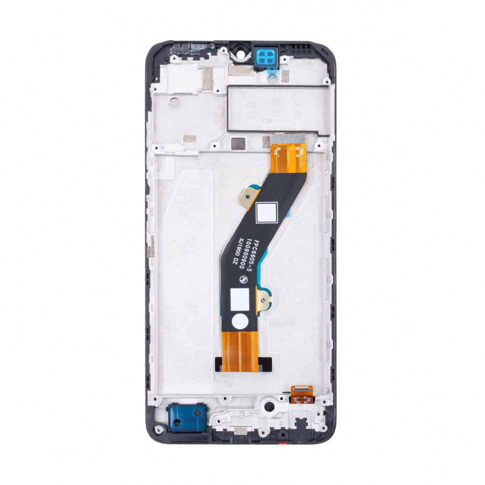 Дисплей с рамкой для Tecno Spark 10 4G Черный Оригинал