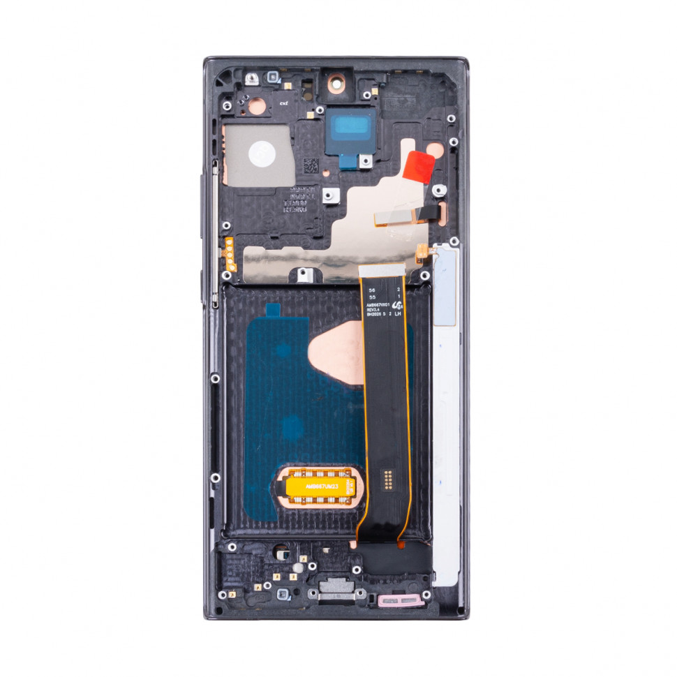 Дисплей с рамкой для Samsung N985F/N986F (Note 20 Ultra) Черный OLED (Full Size)