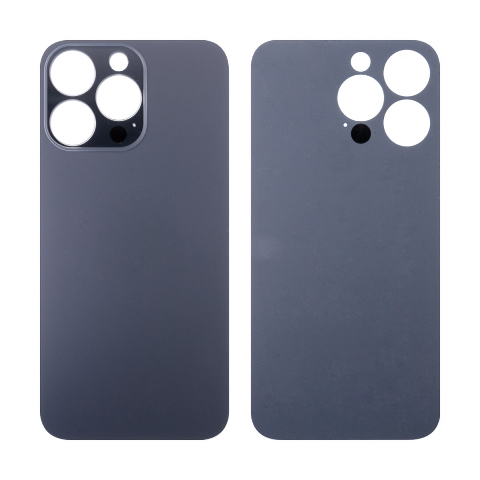 Задняя крышка для iPhone 13 Pro Серый (стекло, широкий вырез под камеру, логотип)