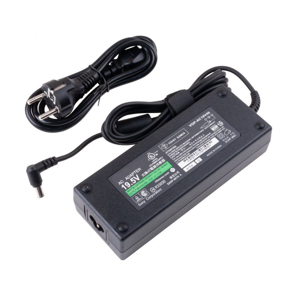 Блок питания для ноутбука Sony 19,5V, 6,15A, 120W (6,0×4,4 с иглой)