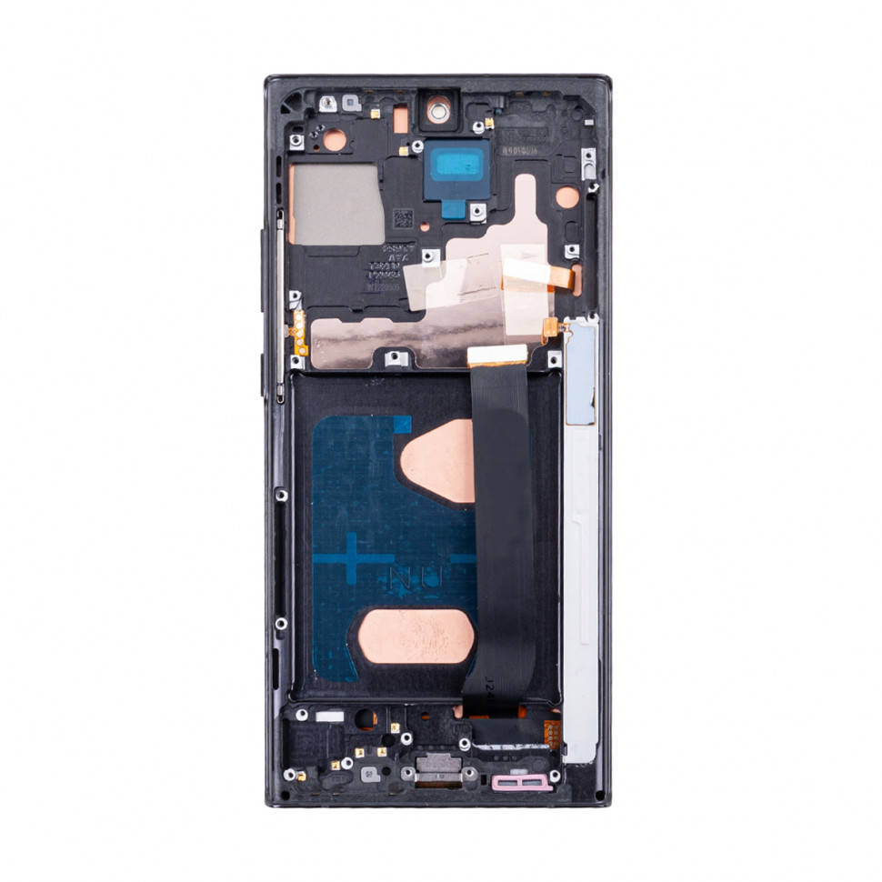 Дисплей с рамкой для Samsung N985F/N986F (Note 20 Ultra) Черный In-Cell