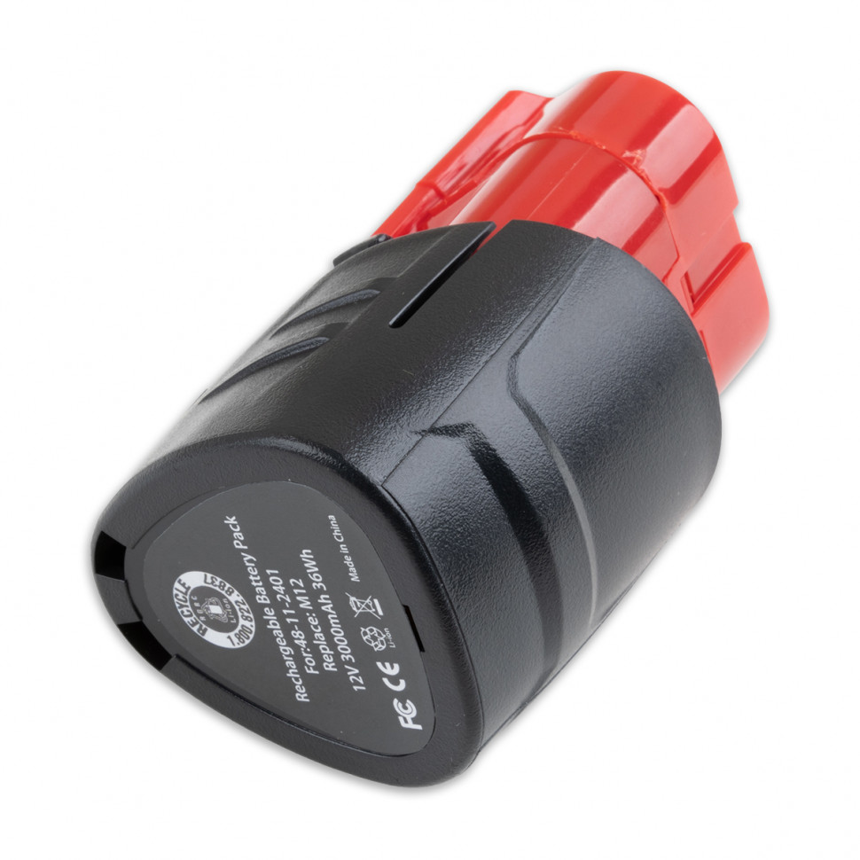 Аккумулятор для электроинструмента M12 12V 3000 mAh Li-Ion (Milwaukee 48-11-2401)