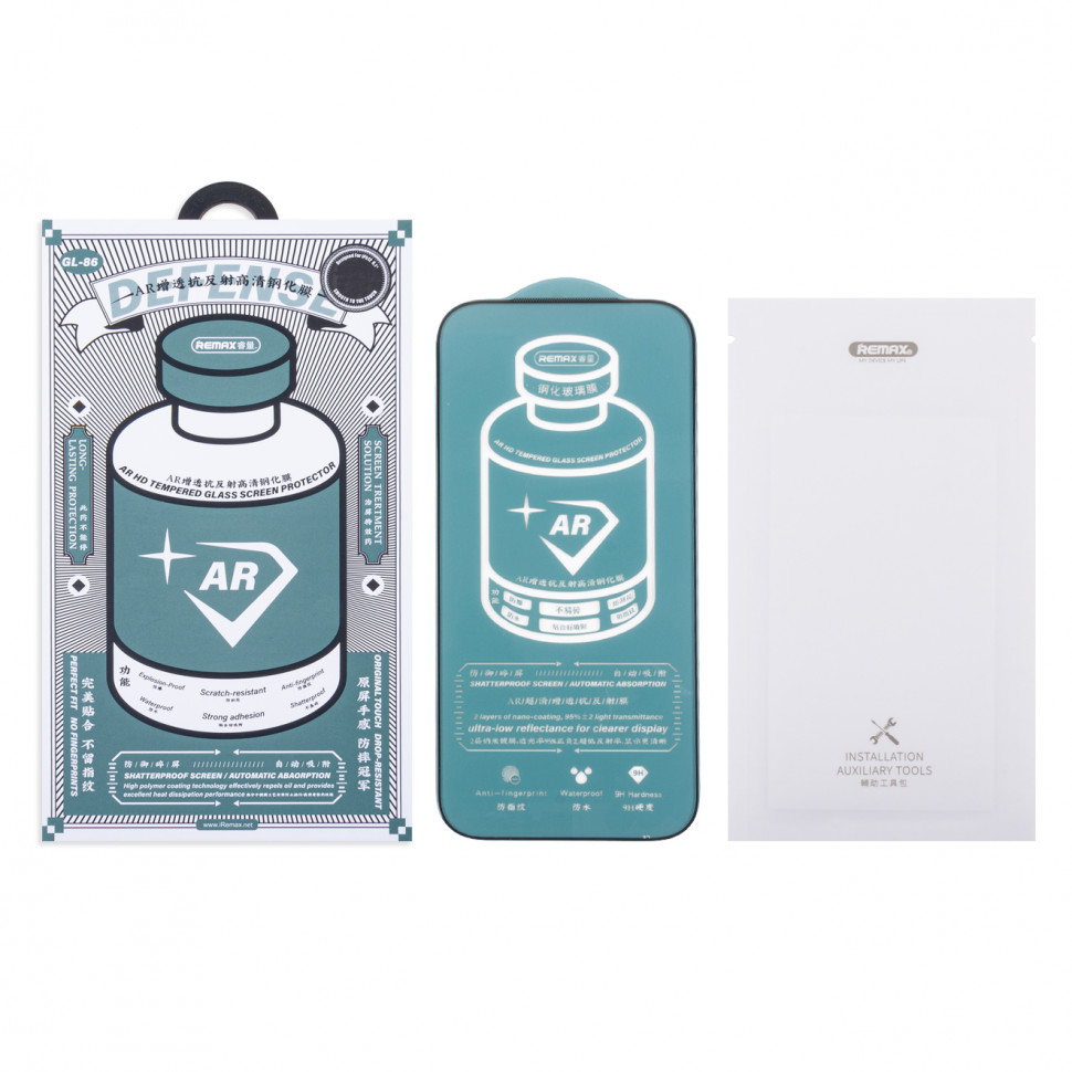 Защитное стекло "Антибликовое" Remax Medicine Glass GL-86 для iPhone Air Черный