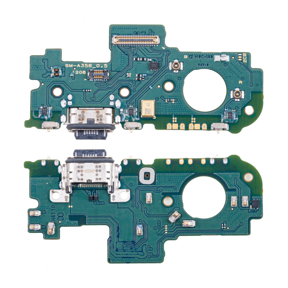 Шлейф для Samsung A356E (A35 5G) плата системный разъем/микрофон - Премиум
