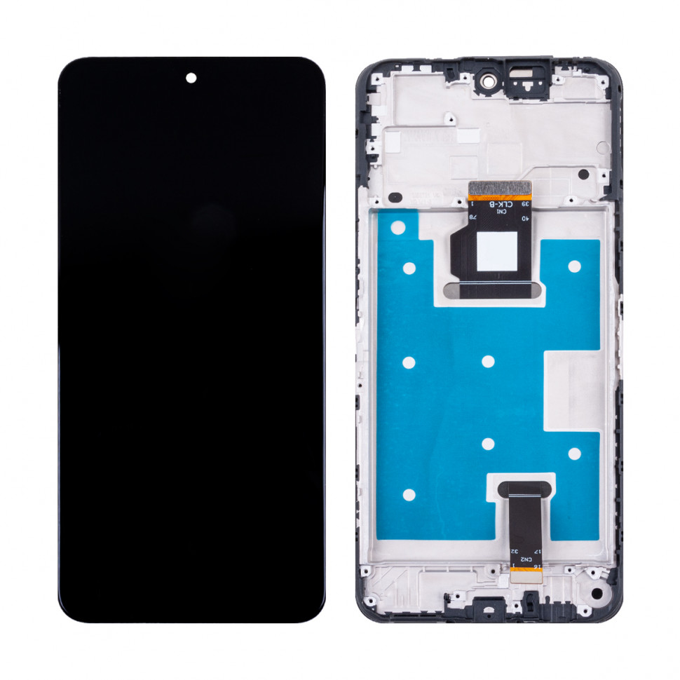 Дисплей с рамкой для Huawei Honor X7b 4G/90 Smart Черный Оригинал