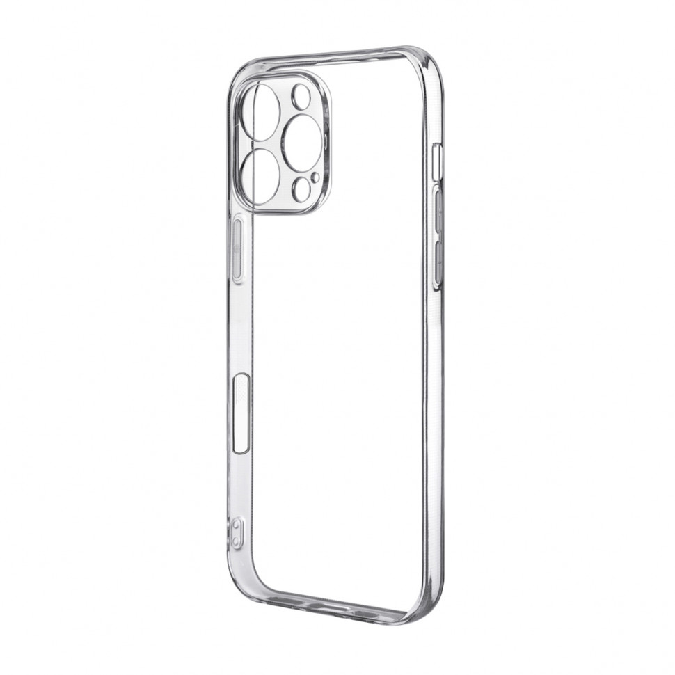 Чехол-накладка для iPhone 16 Pro (с защитой камеры, прозрачный)