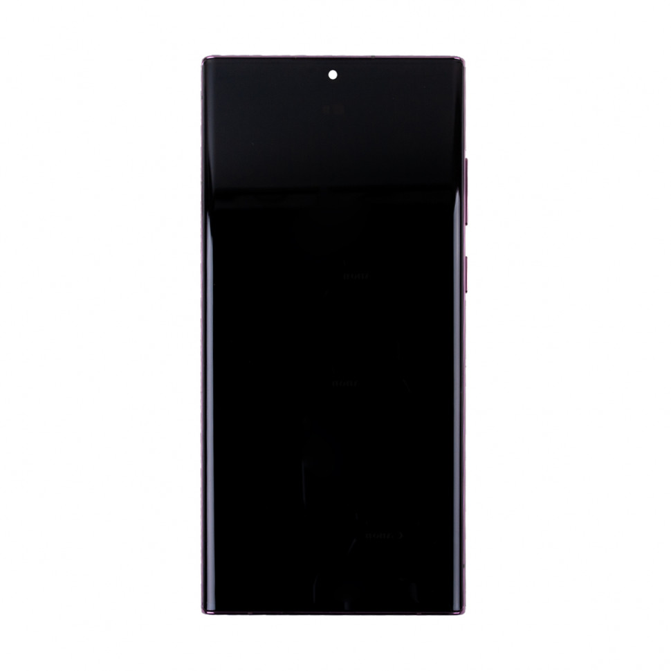 Дисплей с рамкой для Samsung S908B/S9080 (S22 Ultra) Бордовый Оригинал (SP)