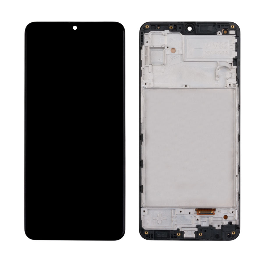 Дисплей с рамкой для Samsung M325F (M32) Черный OLED