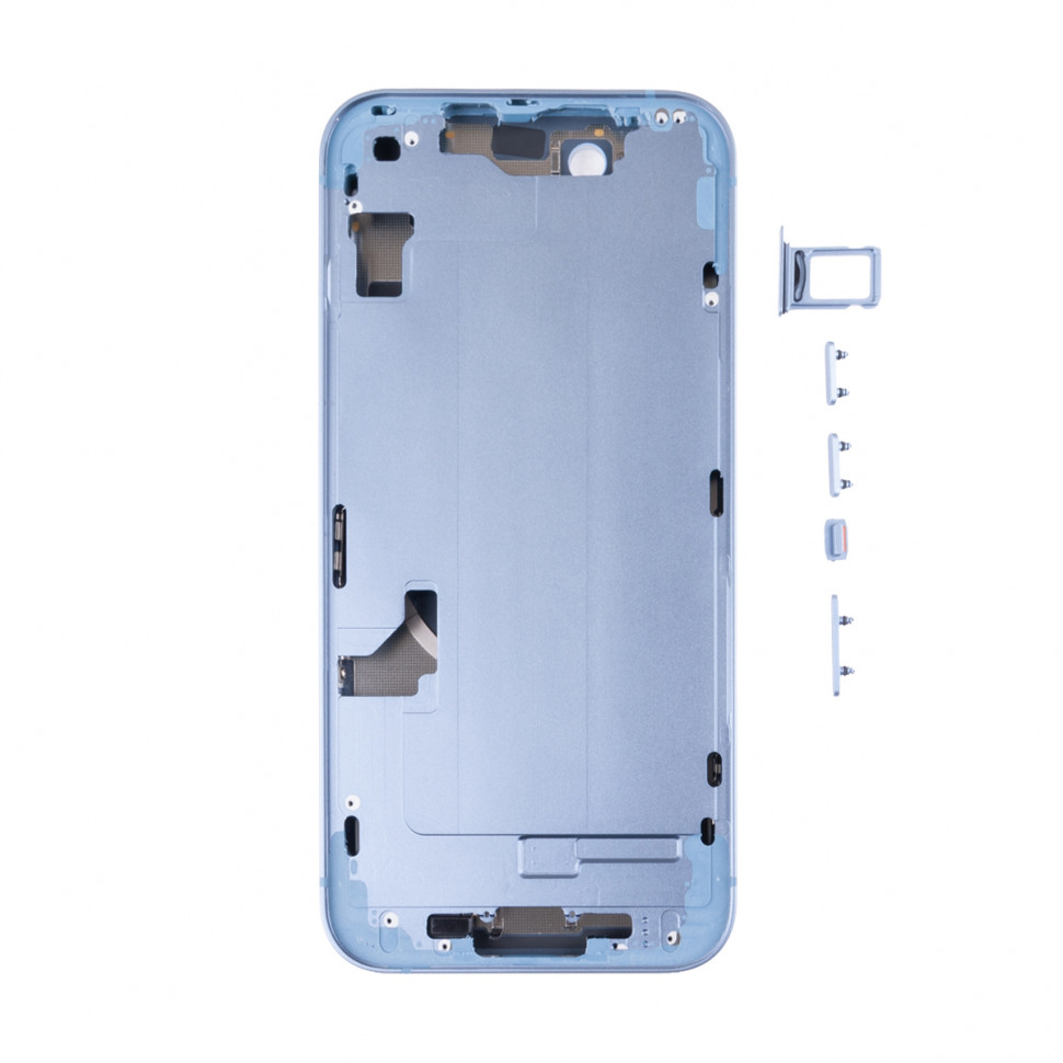 Корпус для iPhone 14 (1 Sim) Синий - Премиум