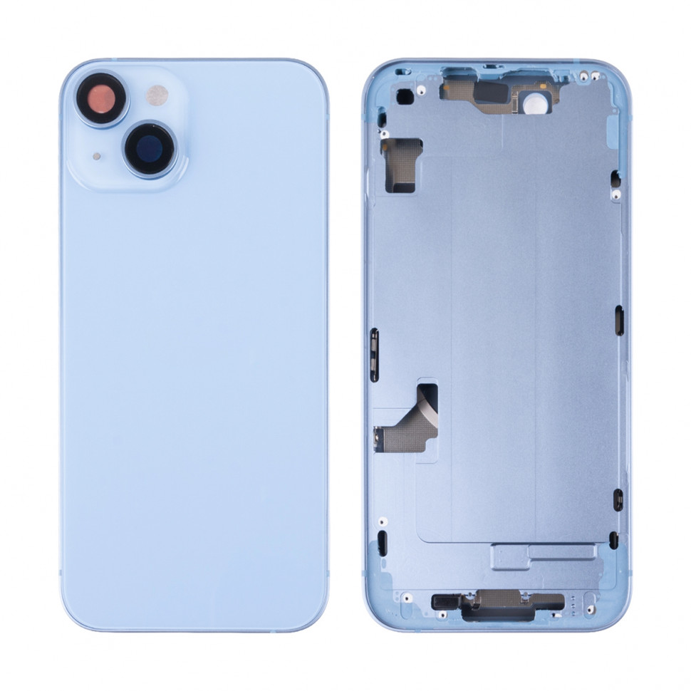 Корпус для iPhone 14 (1 Sim) Синий - Премиум