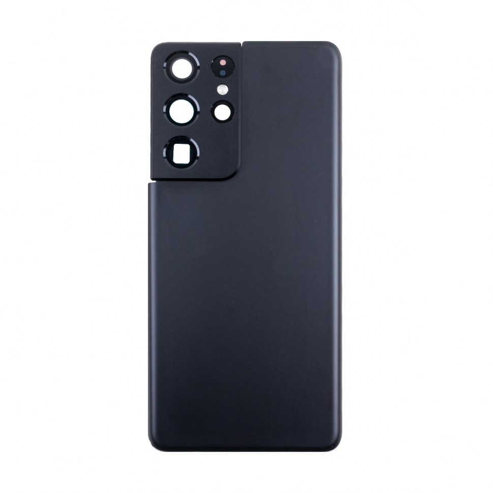 Задняя крышка для Samsung G998B (S21 Ultra) Черный - Премиум