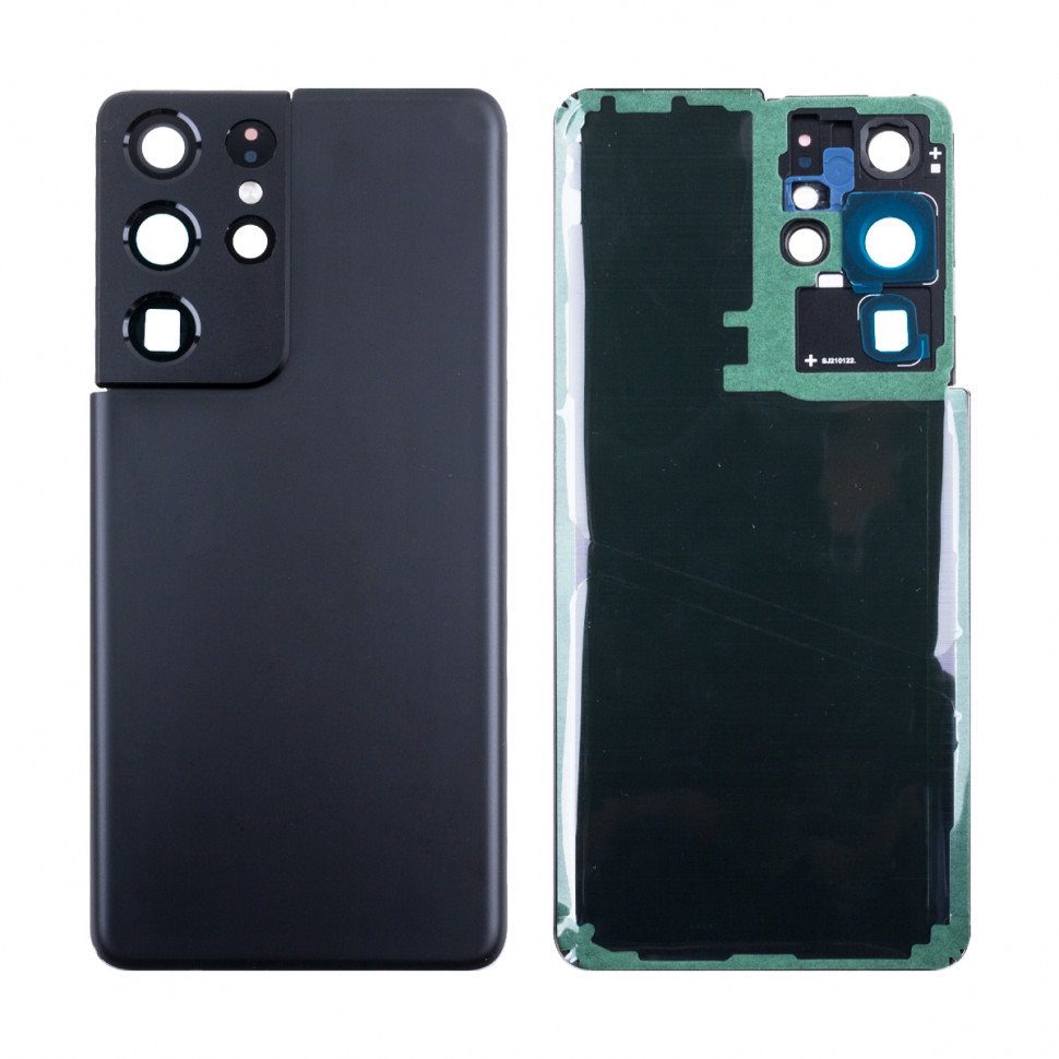 Задняя крышка для Samsung G998B (S21 Ultra) Черный - Премиум