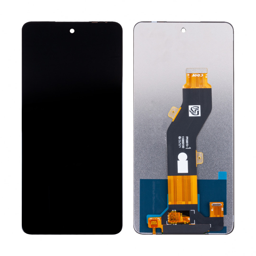 Дисплей для Itel P55 4G с тачскрином Черный Оригинал