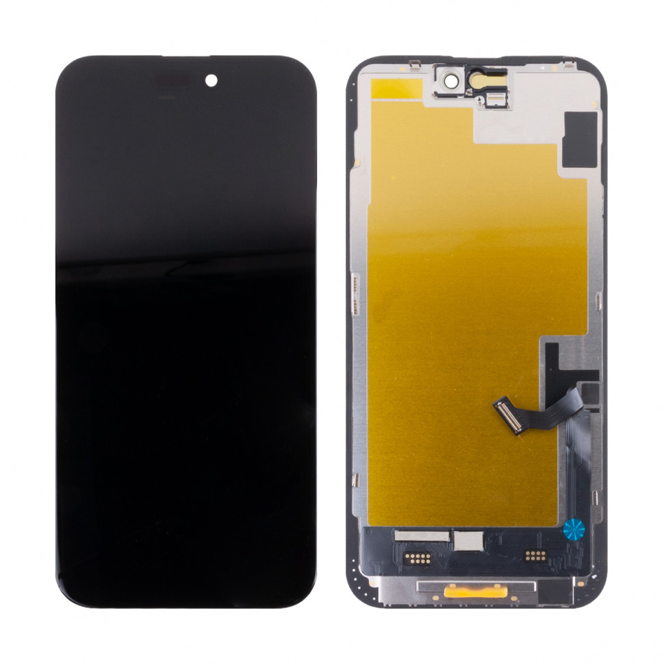 Дисплей для iPhone 15 Plus с тачскрином Черный Soft OLED, Full HD (площадка под IC)