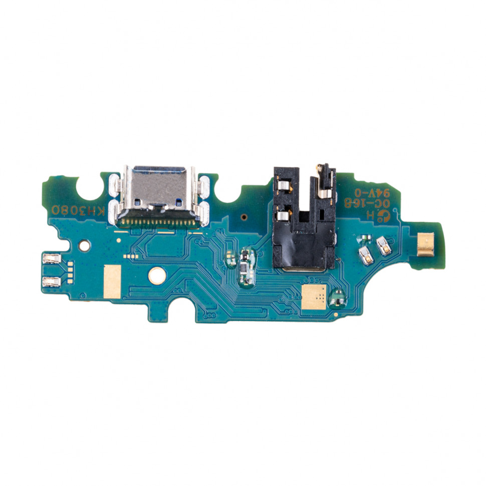 Шлейф для Samsung A145F (A14 4G) плата системный разъем/разъем гарнитуры/микрофон - Премиум