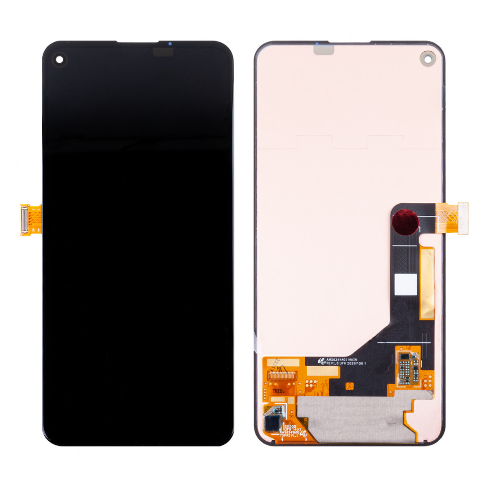 Дисплей для Google Pixel 5a с тачскрином Черный Оригинал