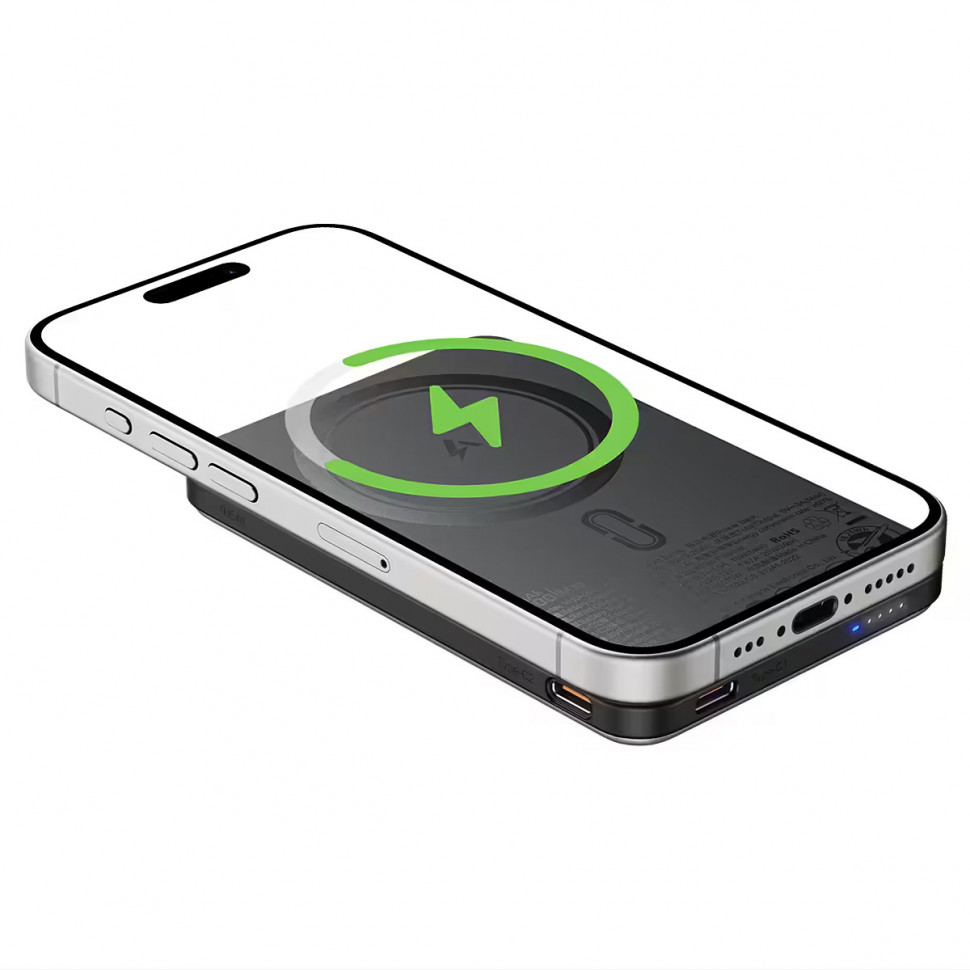 Внешний Аккумулятор Acefast M30 5000 mAh (18W, MagSafe 7.5W) Черный
