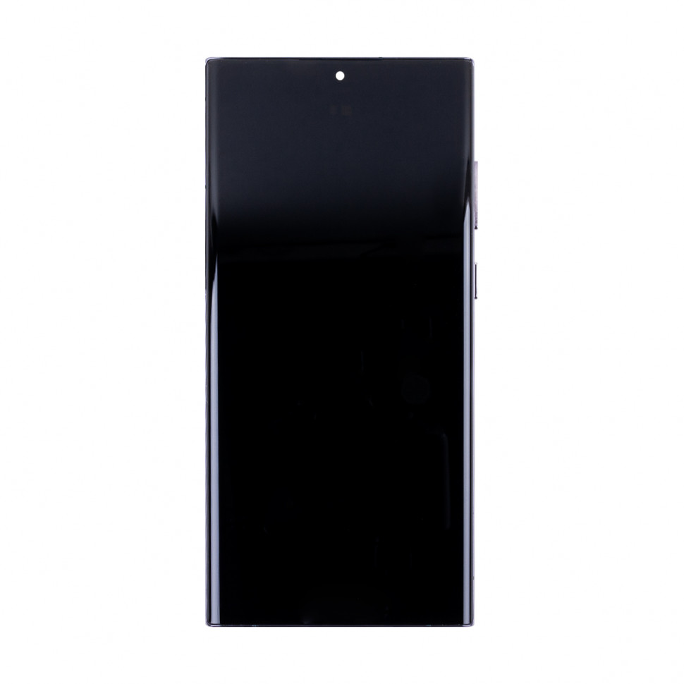 Дисплей с рамкой для Samsung S908B/S9080 (S22 Ultra) Черный OLED