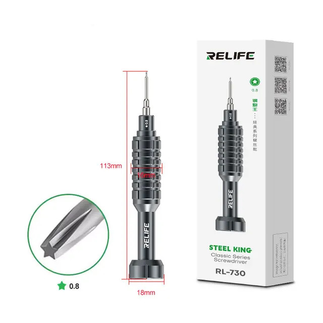 Отвертка Relife RL-730 (звездочка 0,8 мм, магнитная)