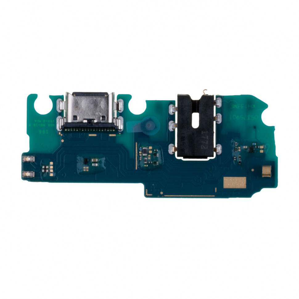 Шлейф для Samsung A127F (A12 Nacho) плата системный разъем/разъем гарнитуры/микрофон - Премиум