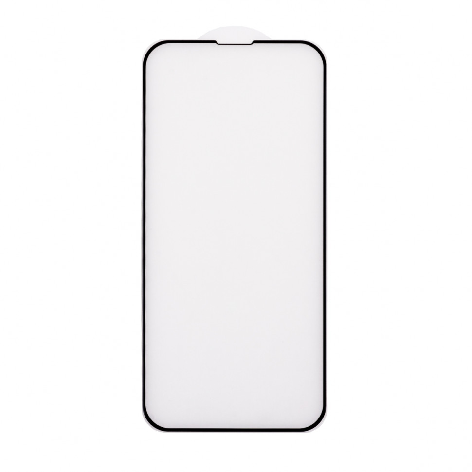 Защитное стекло "Матовое" для iPhone 13/13 Pro/14/16e/17e Черный (Закалённое, полное покрытие)