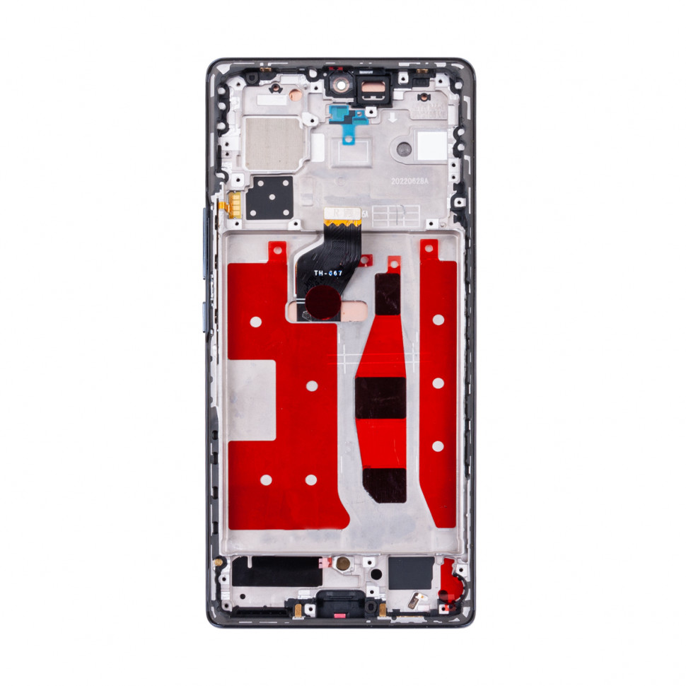Дисплей с рамкой для Huawei Honor 70 Черный Оригинал