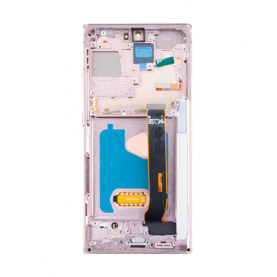 Дисплей с рамкой для Samsung N985F/N986F (Note 20 Ultra) Коричневый OLED (Full Size)