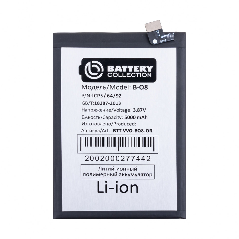 Аккумулятор для Vivo B-O8 (Y31 2021) - Battery Collection (Премиум)