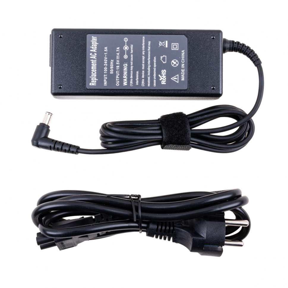Блок питания для ноутбука Sony 19.5V, 4.7A, 90W (6.5*4.4 с иглой)