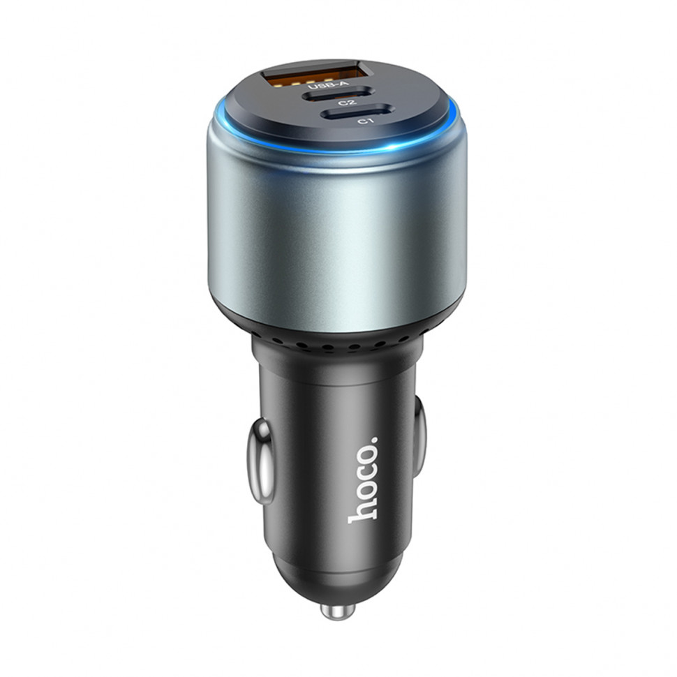 АЗУ USB/Type-C Hoco NZ9 (95W, QC3.0, PD, 2Type-C, 1USB) Черный