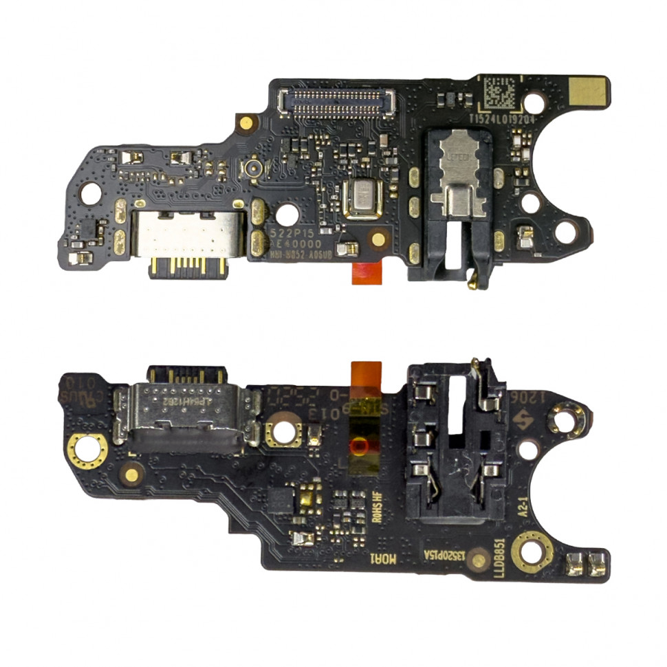Шлейф для Xiaomi Redmi 15C 4G/Poco C85 4G плата на системный разъем/микрофон - Премиум