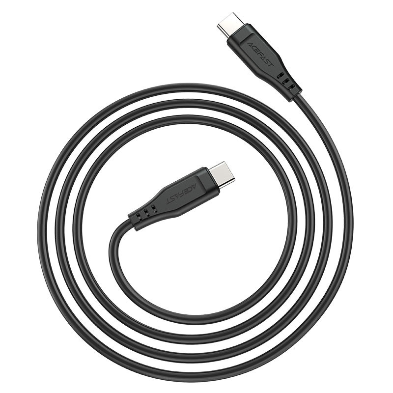 Кабель Type-C - Type-C Acefast C3-03 (3A, 60W, PD, 1.2 м) Черный