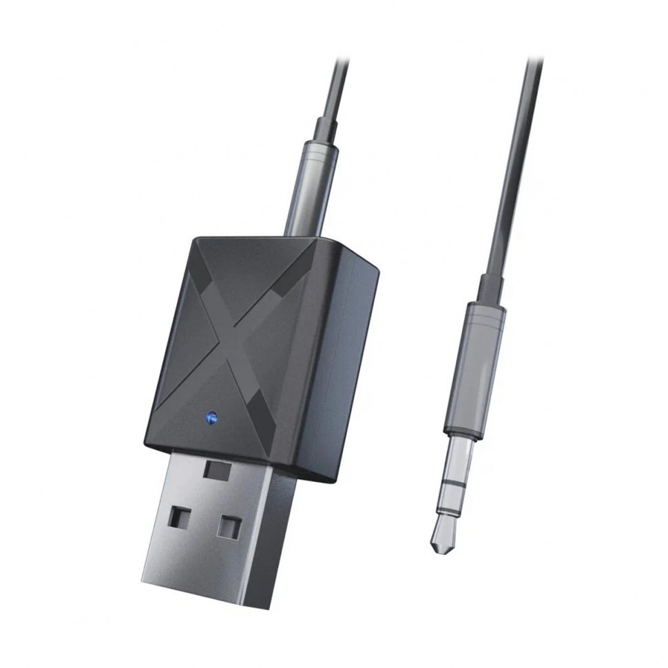 Адаптер USB+AUX B16D (Bluetooth) Черный