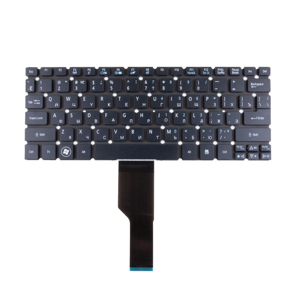 Клавиатура для ноутбука Acer Aspire S3/S5/One 756/E3-111 Черный