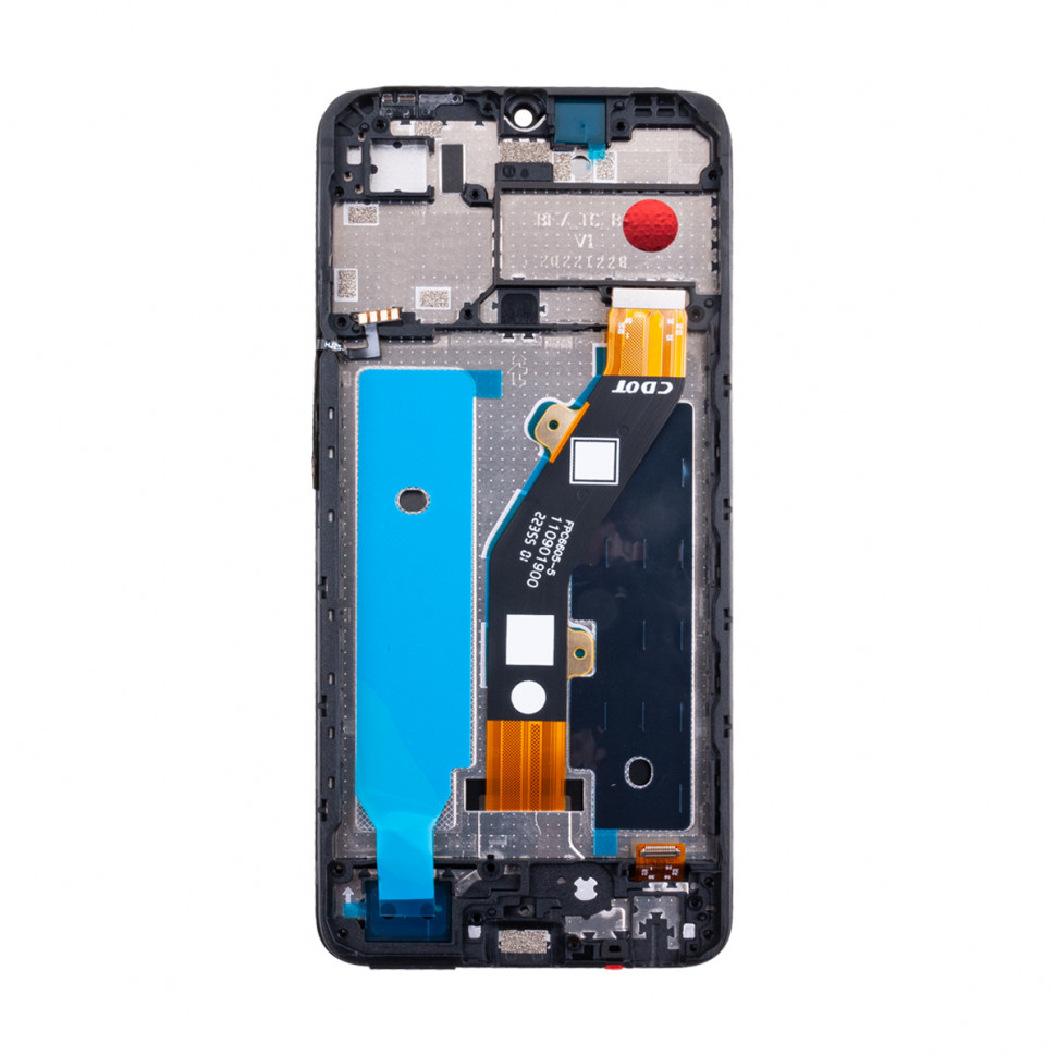 Дисплей с рамкой для Tecno Spark Go 2023 Черный Оригинал