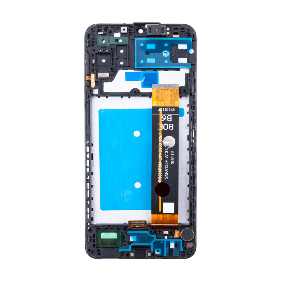 Дисплей с рамкой для Samsung A135F/A137F (A13) Черный Оригинал Ref. (SP)