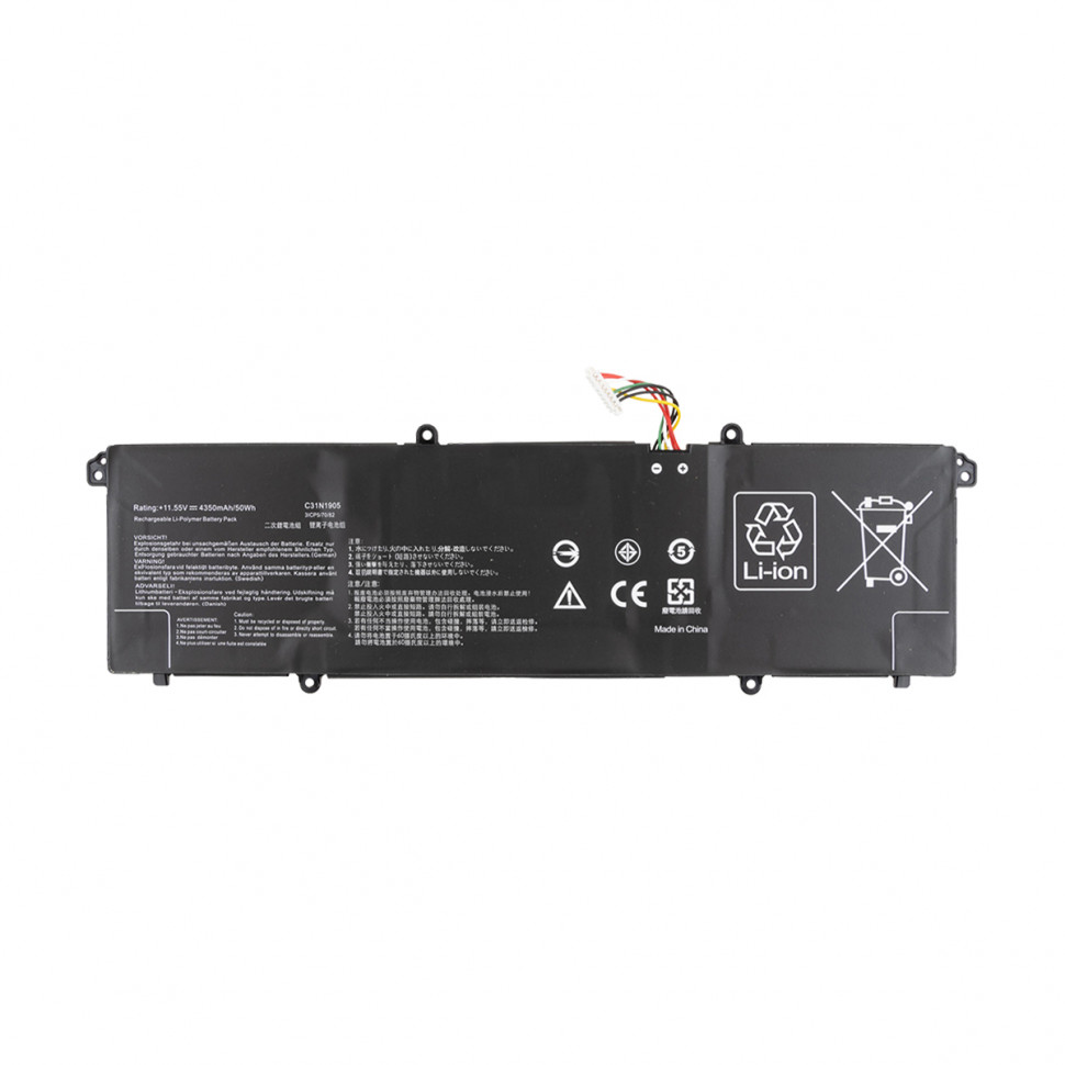 Аккумулятор для ноутбука Asus C31N1905-1 (VivoBook X1505ZA) 4335 mAh - длинный шлейф
