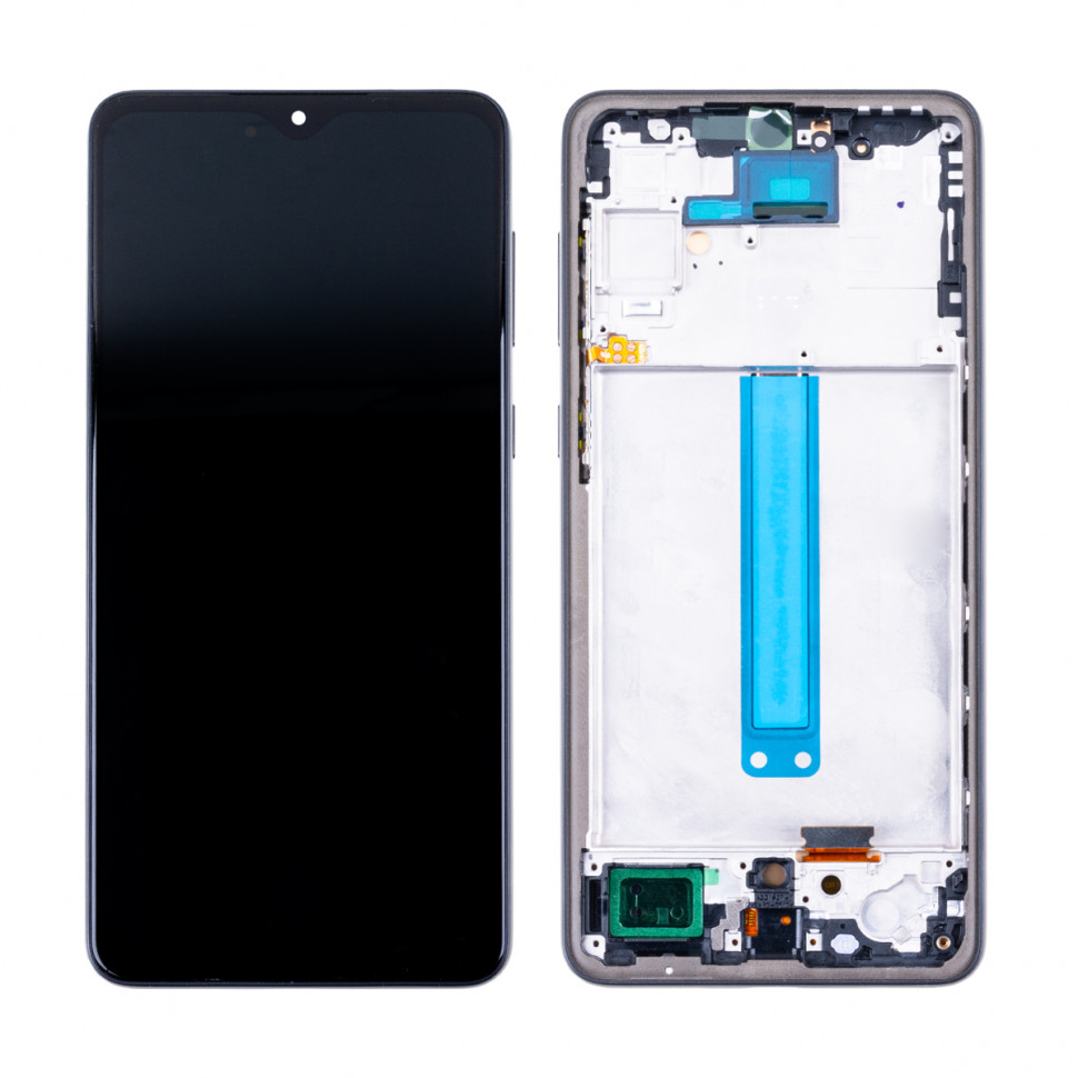 Дисплей с рамкой для Samsung A336B (A33 5G) Черный OLED