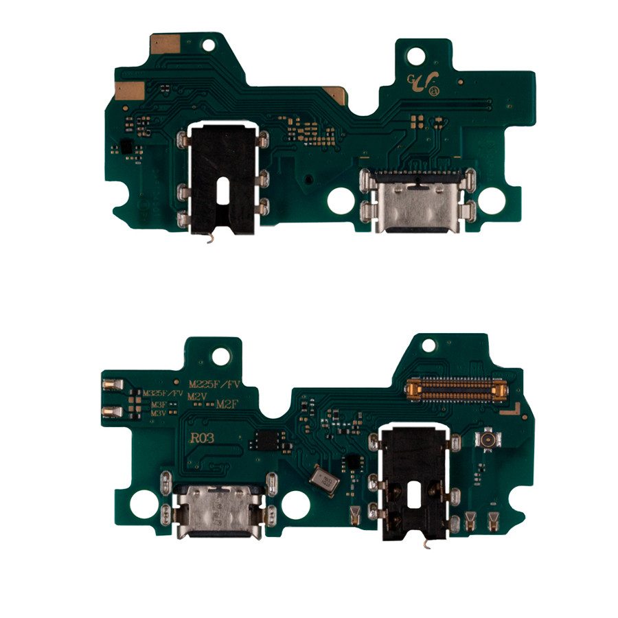 Шлейф для Samsung M325F/M225F (M32/M22) плата на системный разъем/разъем гарнитуры/микрофон