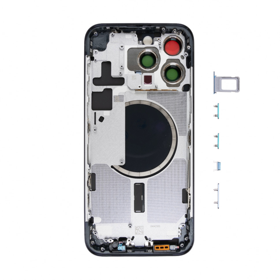 Корпус для iPhone 15 Pro Max (1 Sim) Синий - Премиум