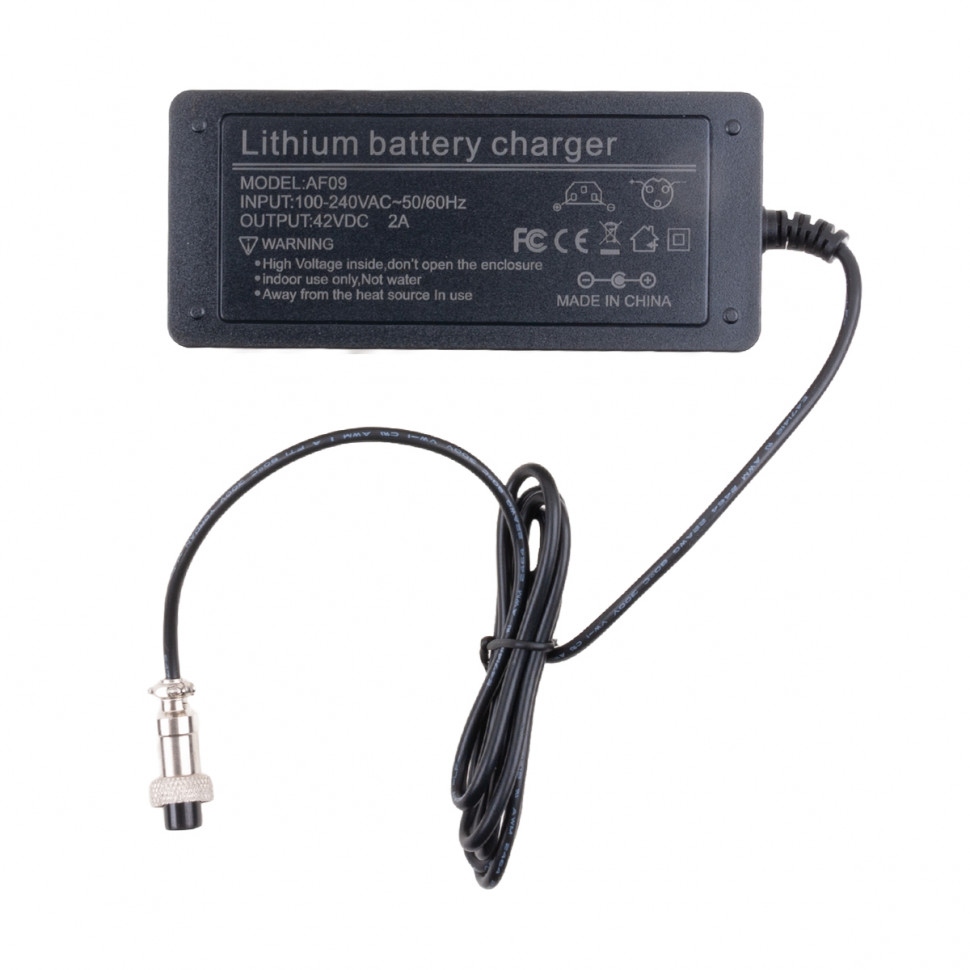 Блок питания для гироскутера 42V, 2A, 84W разъем GX12 3 pin 9 мм - Стандарт