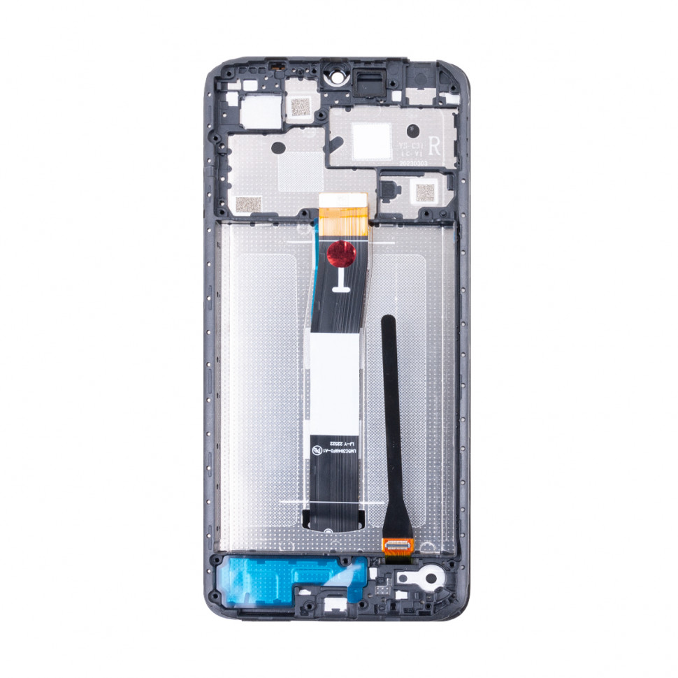 Дисплей с рамкой для Xiaomi Redmi 12C Черный Оригинал