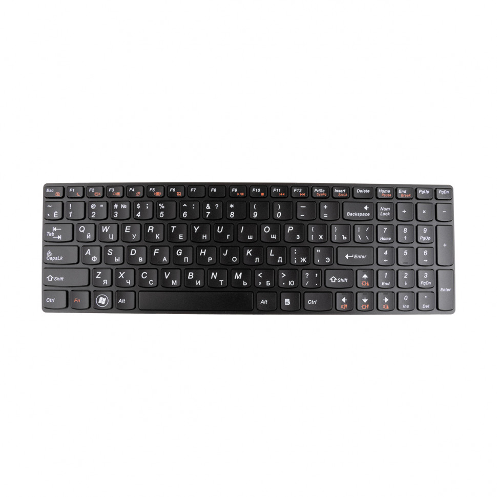 Клавиатура для ноутбука Lenovo IdeaPad Y570/Y570P (с рамкой) Черный