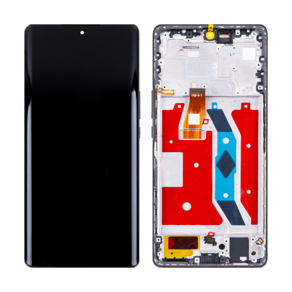 Дисплей с рамкой для Huawei Honor X9a 5G/X40/Magic 5 Lite Черный Оригинал