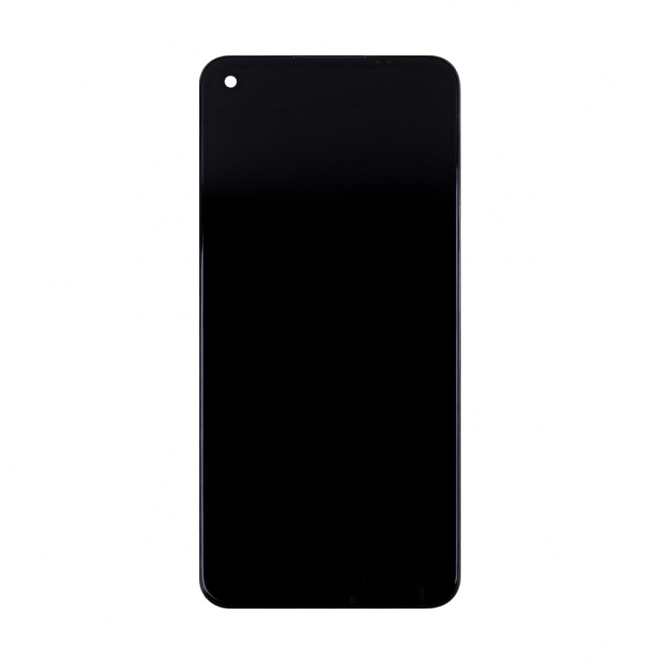 Дисплей с рамкой для Realme 8i/Narzo 50 4G Черный Оригинал