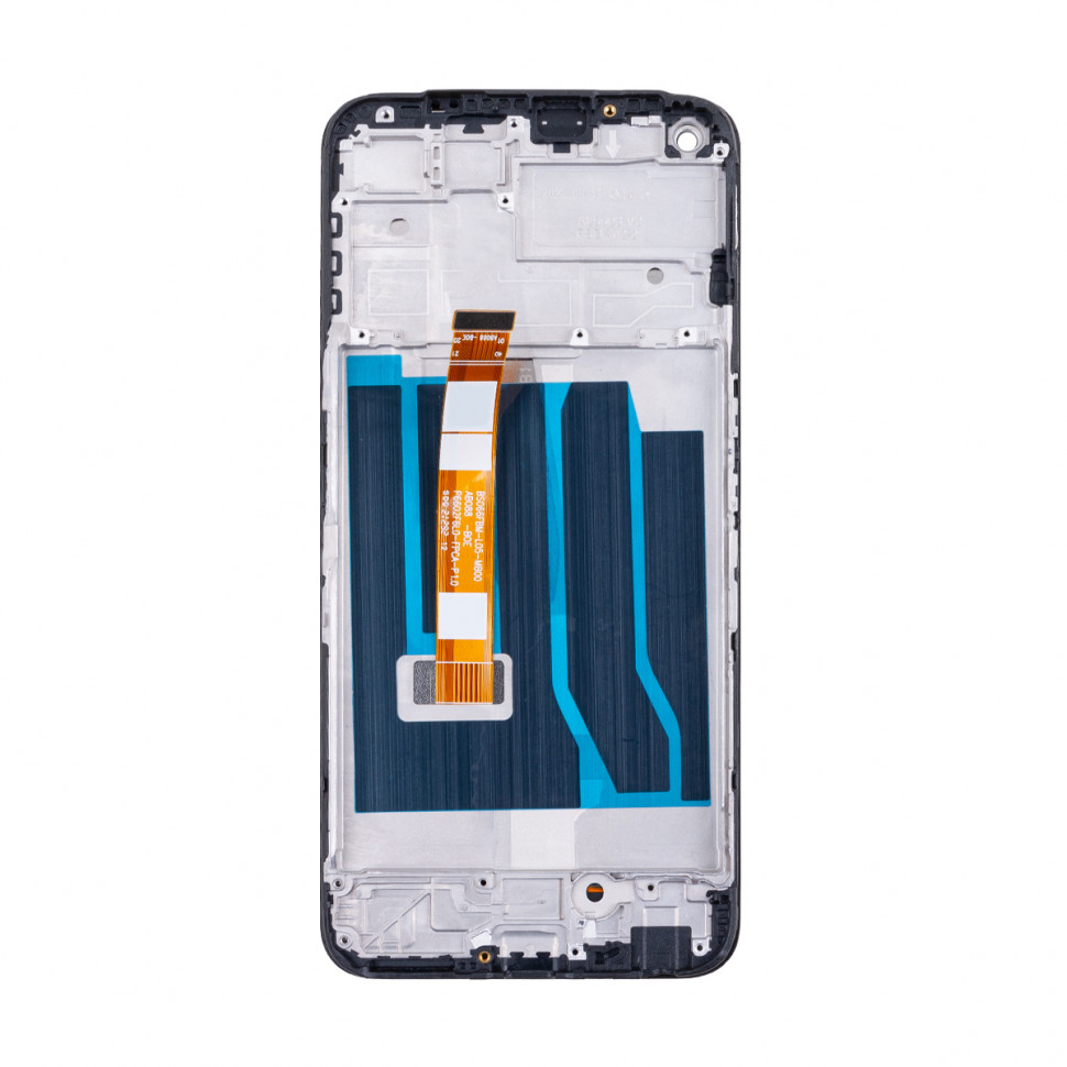 Дисплей с рамкой для Realme 8i/Narzo 50 4G Черный Оригинал